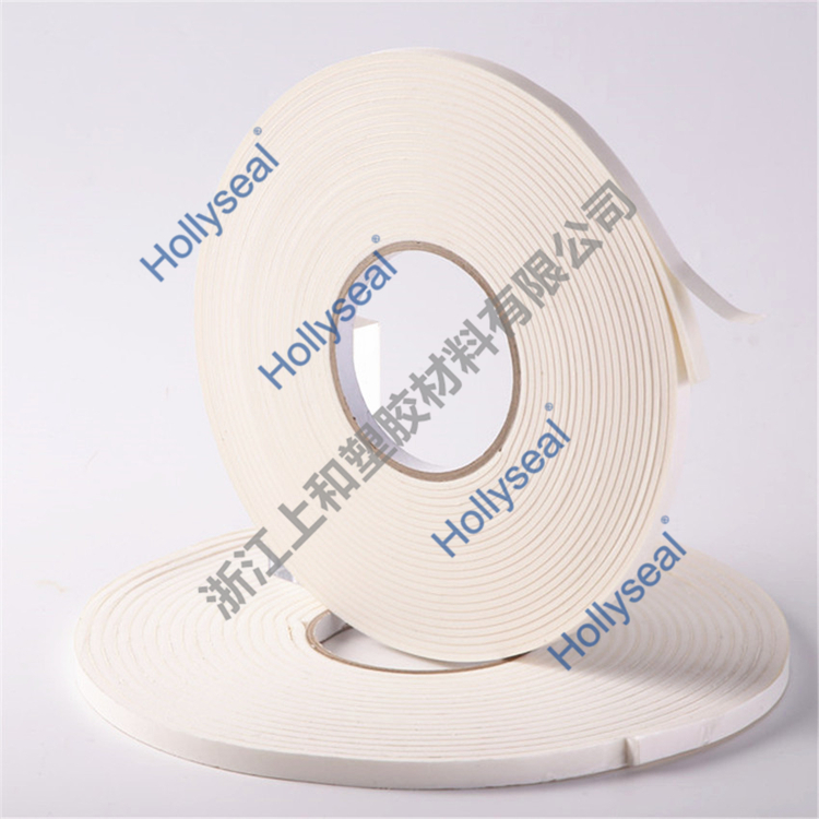 低密度自粘Hollyseal?PVC發(fā)泡膠帶 厚度1mm~25mm，密度110kg/m3~500kg/ m3