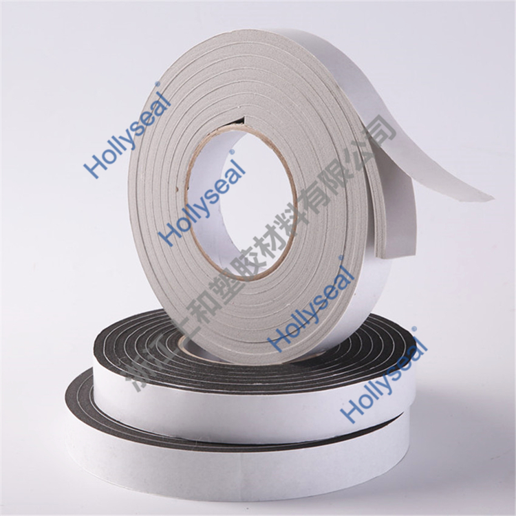 Hollyseal?閉孔PVC單面發(fā)泡膠帶 厚度1mm~25mm，密度110kg/m3~500kg/ m3
