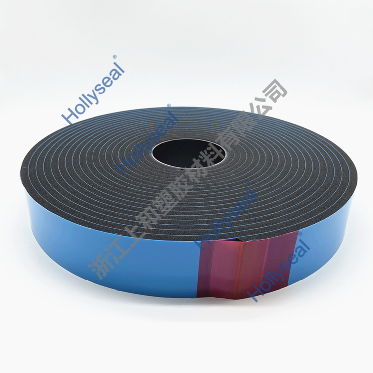Hollyseal? 玻璃幕墻用隔熱隔音PVC泡棉膠帶 厚度1mm~25mm，密度110kg/m3~500kg/ m3